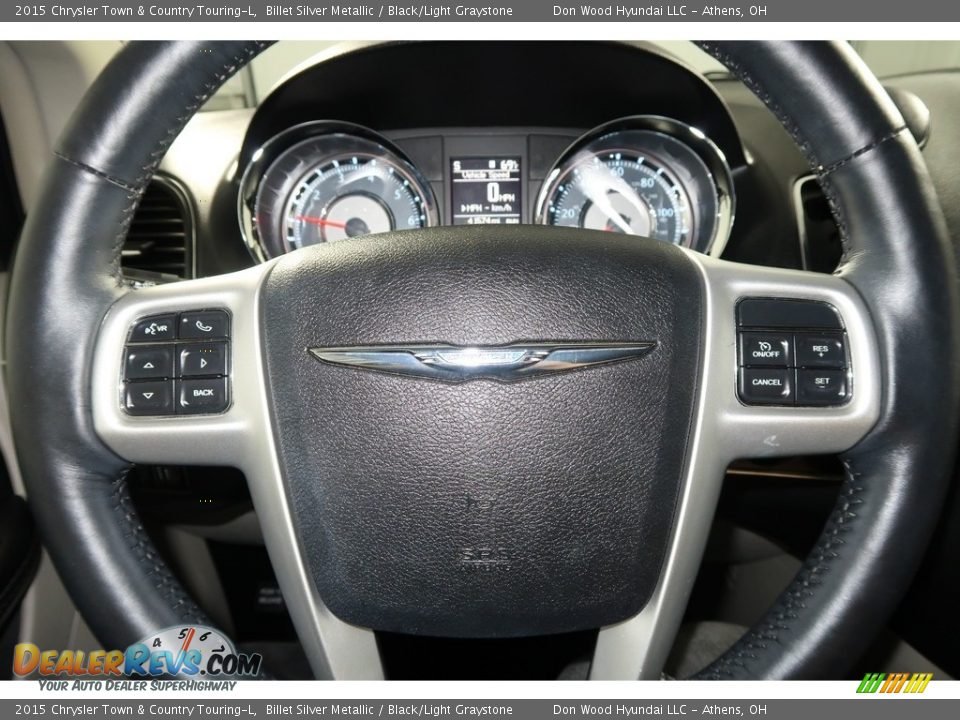 2015 Chrysler Town & Country Touring-L Billet Silver Metallic / Black/Light Graystone Photo #19