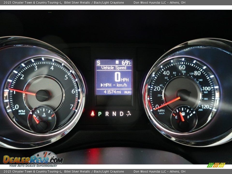 2015 Chrysler Town & Country Touring-L Billet Silver Metallic / Black/Light Graystone Photo #20