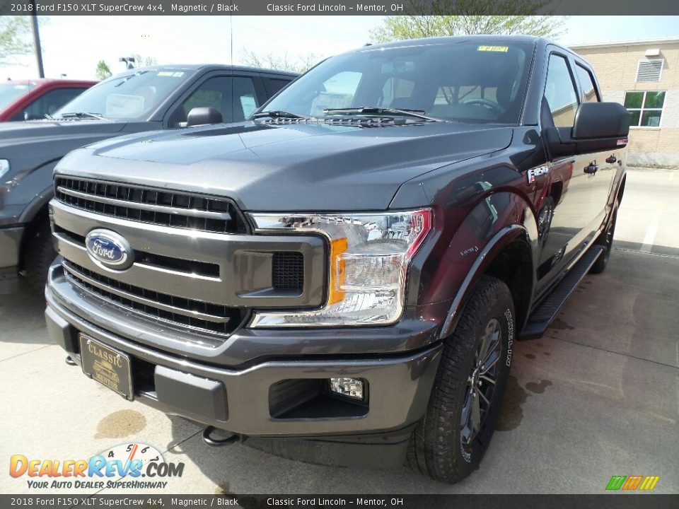 2018 Ford F150 XLT SuperCrew 4x4 Magnetic / Black Photo #1