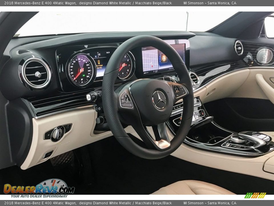 2018 Mercedes-Benz E 400 4Matic Wagon designo Diamond White Metallic / Macchiato Beige/Black Photo #5