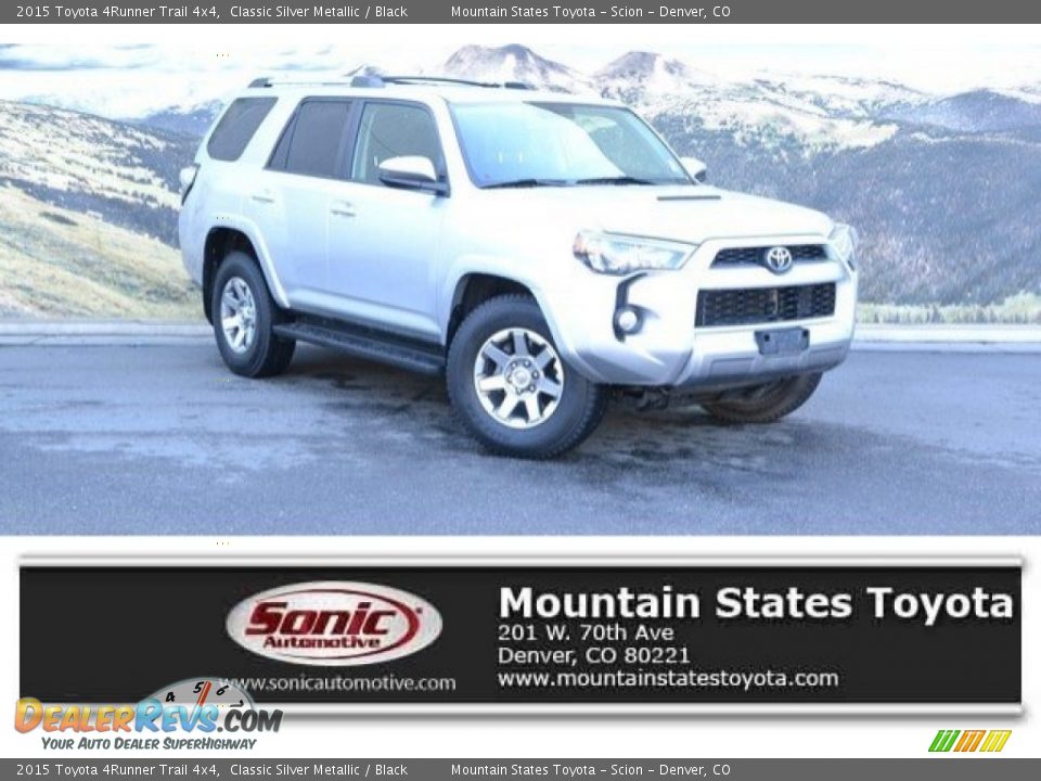 2015 Toyota 4Runner Trail 4x4 Classic Silver Metallic / Black Photo #1