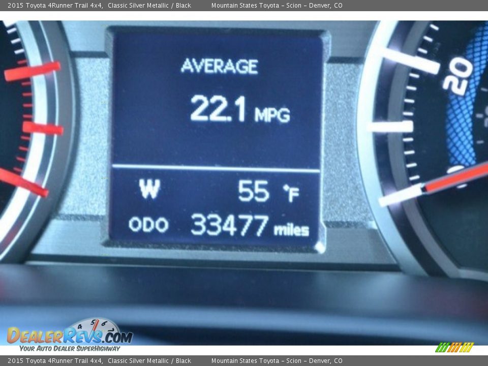 2015 Toyota 4Runner Trail 4x4 Classic Silver Metallic / Black Photo #12