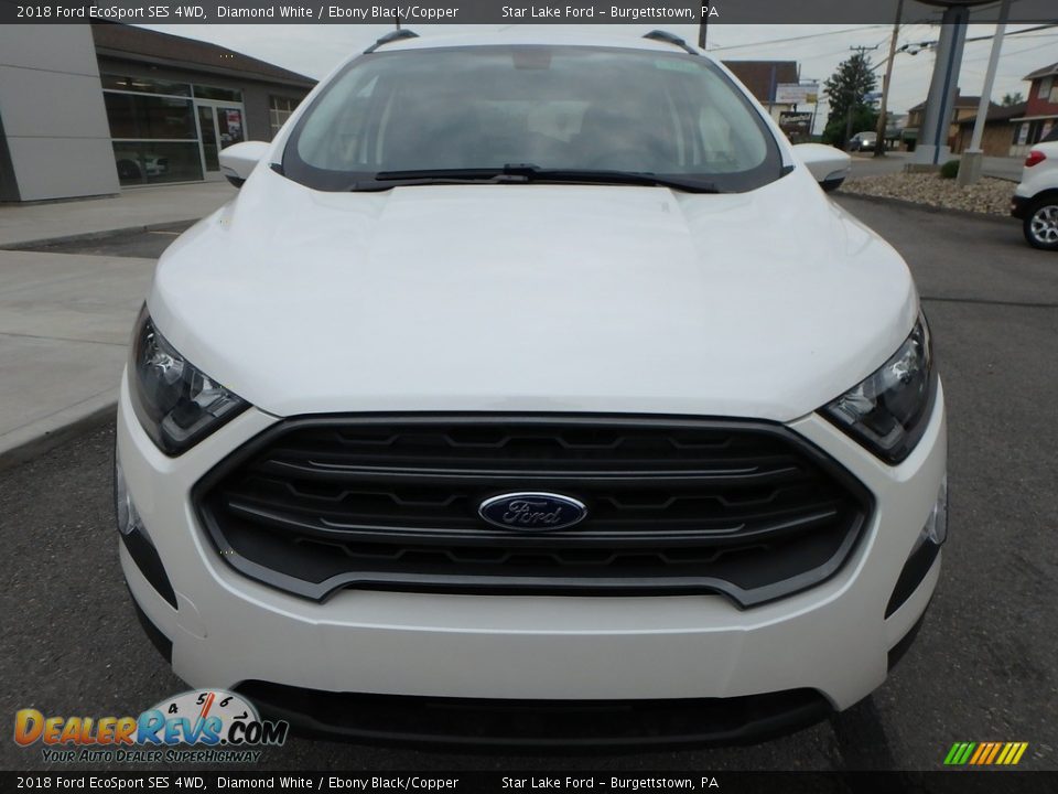2018 Ford EcoSport SES 4WD Diamond White / Ebony Black/Copper Photo #2