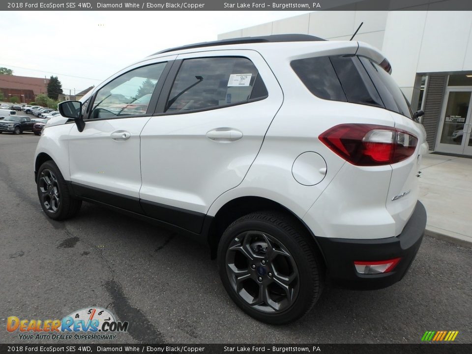 2018 Ford EcoSport SES 4WD Diamond White / Ebony Black/Copper Photo #7