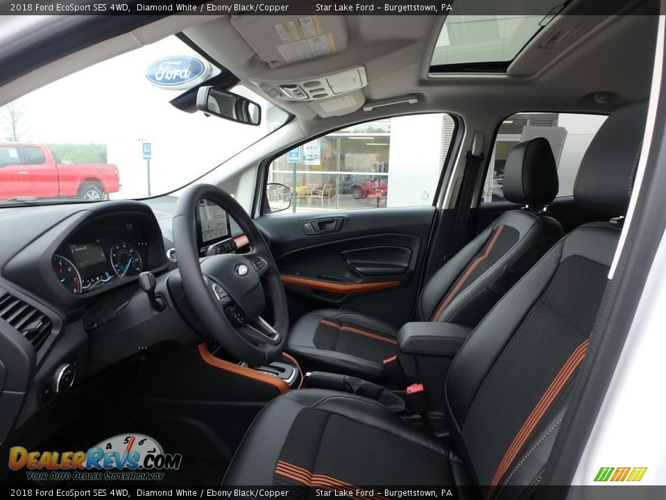 2018 Ford EcoSport SES 4WD Diamond White / Ebony Black/Copper Photo #9