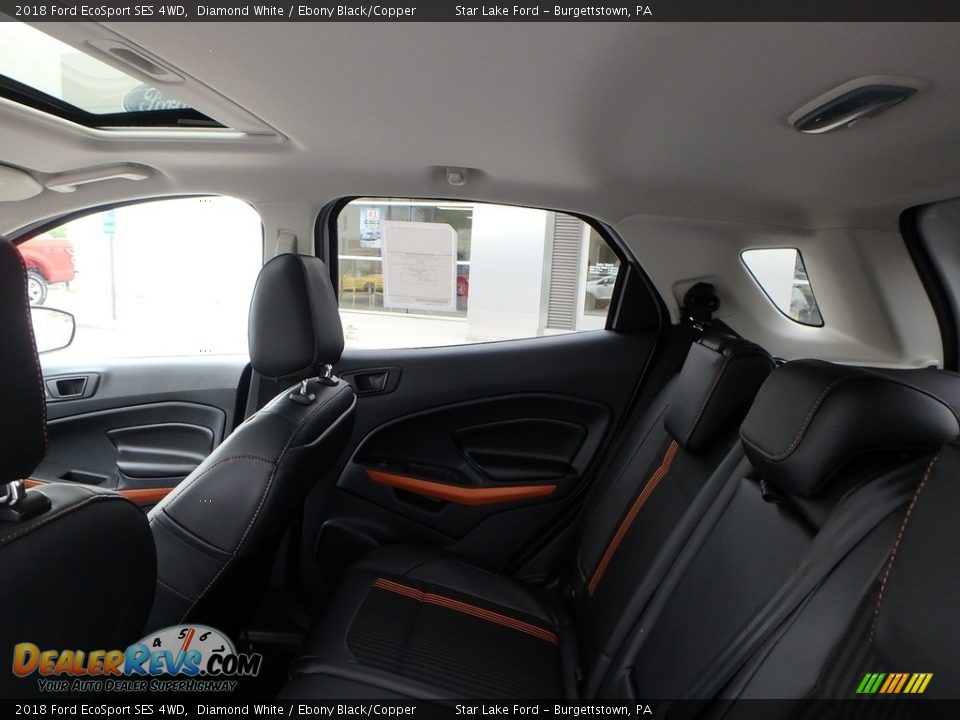 2018 Ford EcoSport SES 4WD Diamond White / Ebony Black/Copper Photo #10