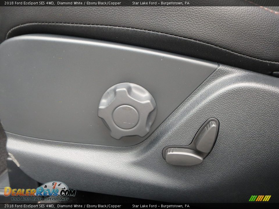2018 Ford EcoSport SES 4WD Diamond White / Ebony Black/Copper Photo #14
