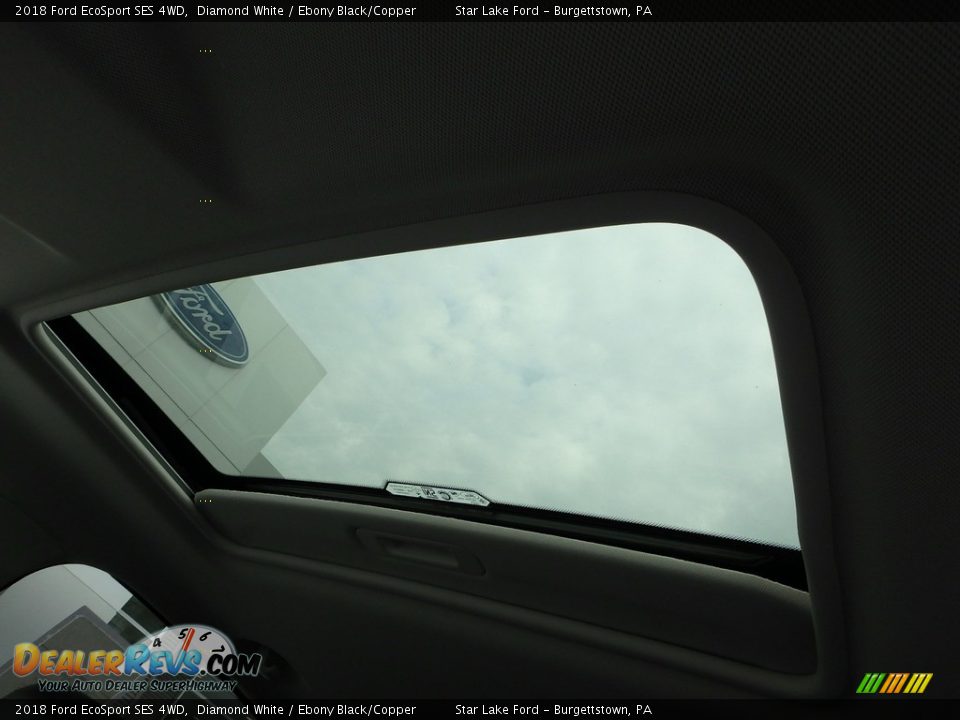 2018 Ford EcoSport SES 4WD Diamond White / Ebony Black/Copper Photo #15