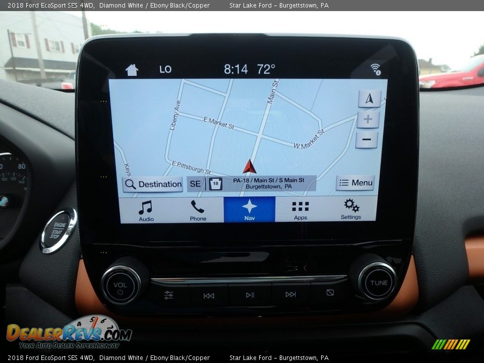 2018 Ford EcoSport SES 4WD Diamond White / Ebony Black/Copper Photo #18