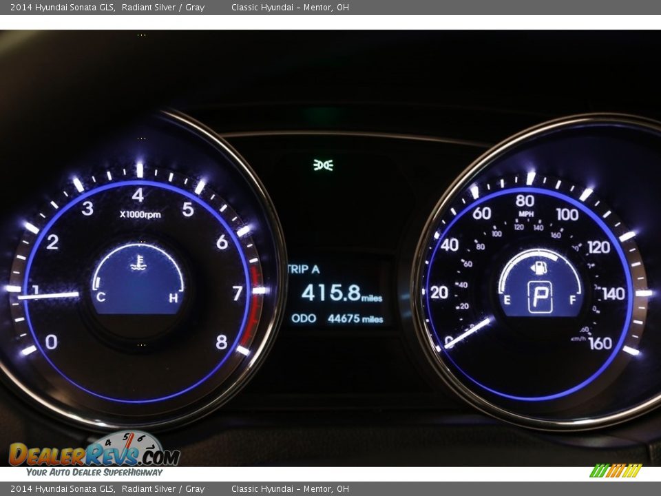 2014 Hyundai Sonata GLS Radiant Silver / Gray Photo #9