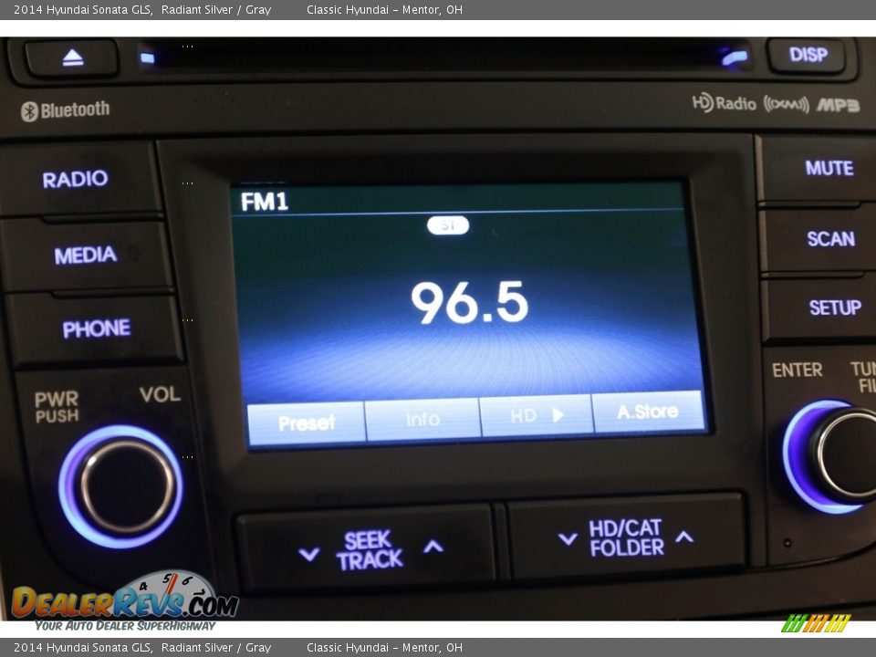 2014 Hyundai Sonata GLS Radiant Silver / Gray Photo #11