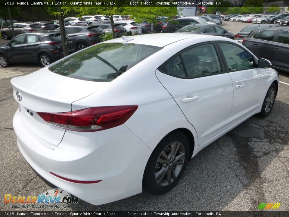 2018 Hyundai Elantra Value Edition Quartz White Pearl / Black Photo #2