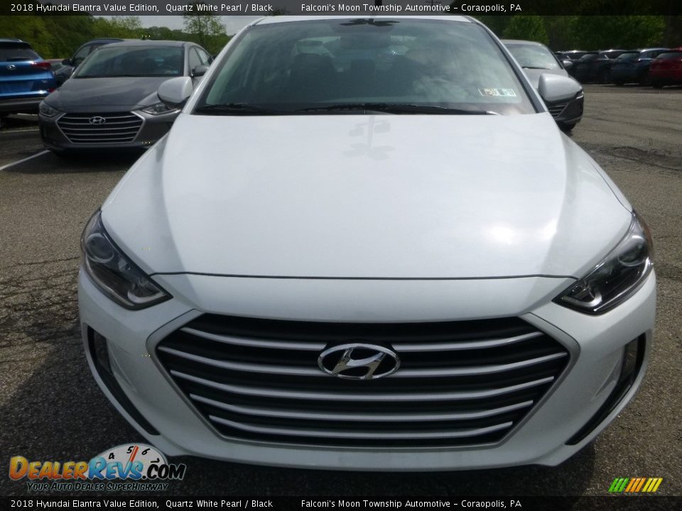 2018 Hyundai Elantra Value Edition Quartz White Pearl / Black Photo #4