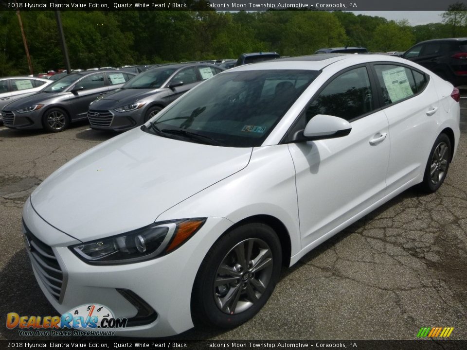 2018 Hyundai Elantra Value Edition Quartz White Pearl / Black Photo #5