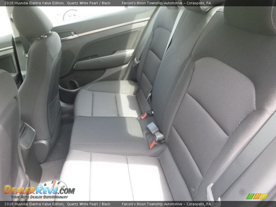 2018 Hyundai Elantra Value Edition Quartz White Pearl / Black Photo #8