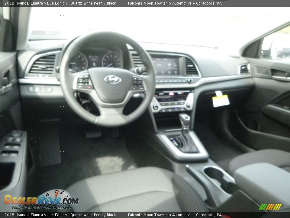 2018 Hyundai Elantra Value Edition Quartz White Pearl / Black Photo #9