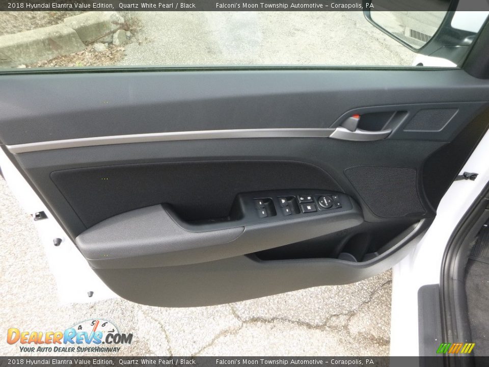 2018 Hyundai Elantra Value Edition Quartz White Pearl / Black Photo #10