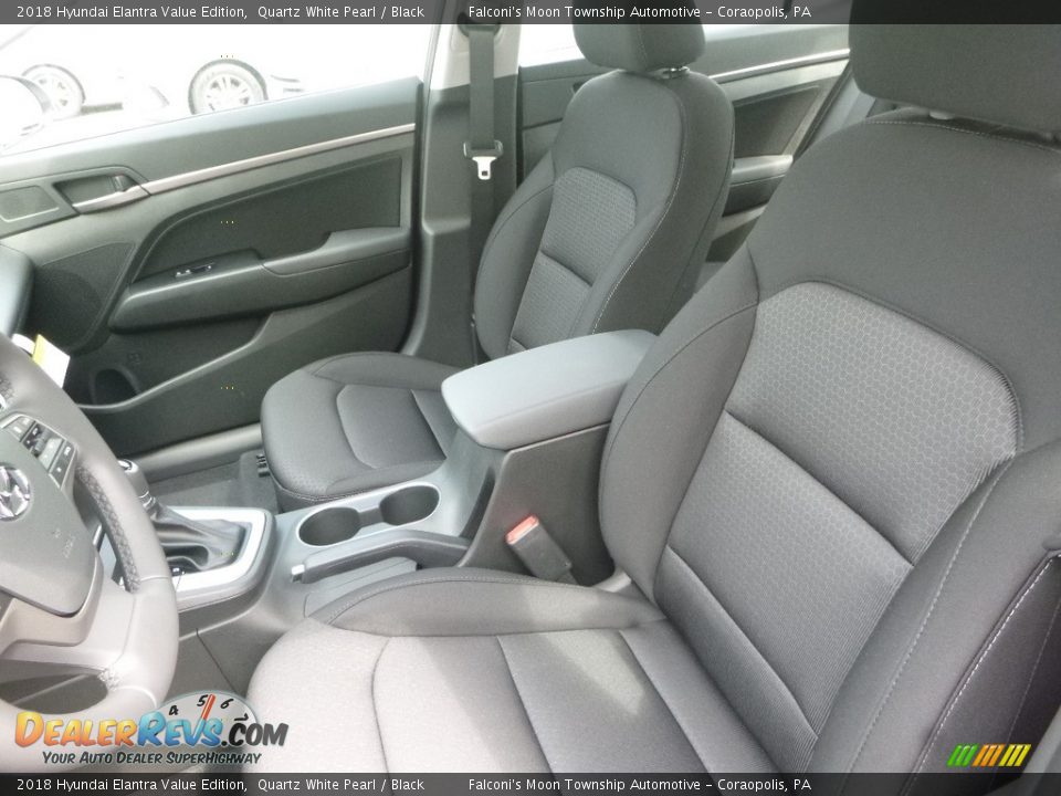 2018 Hyundai Elantra Value Edition Quartz White Pearl / Black Photo #11