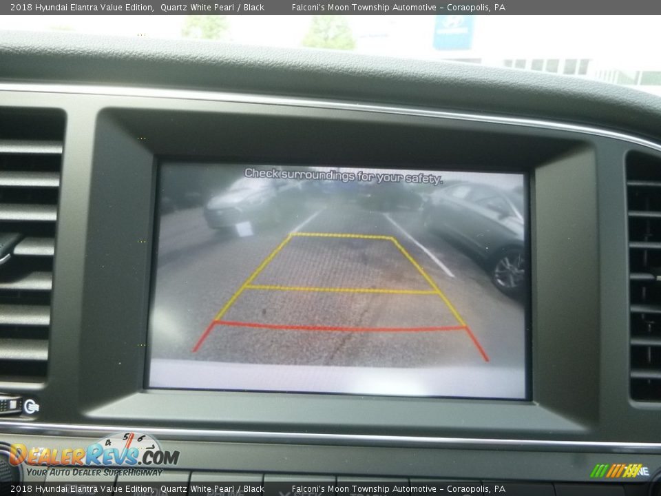 2018 Hyundai Elantra Value Edition Quartz White Pearl / Black Photo #14