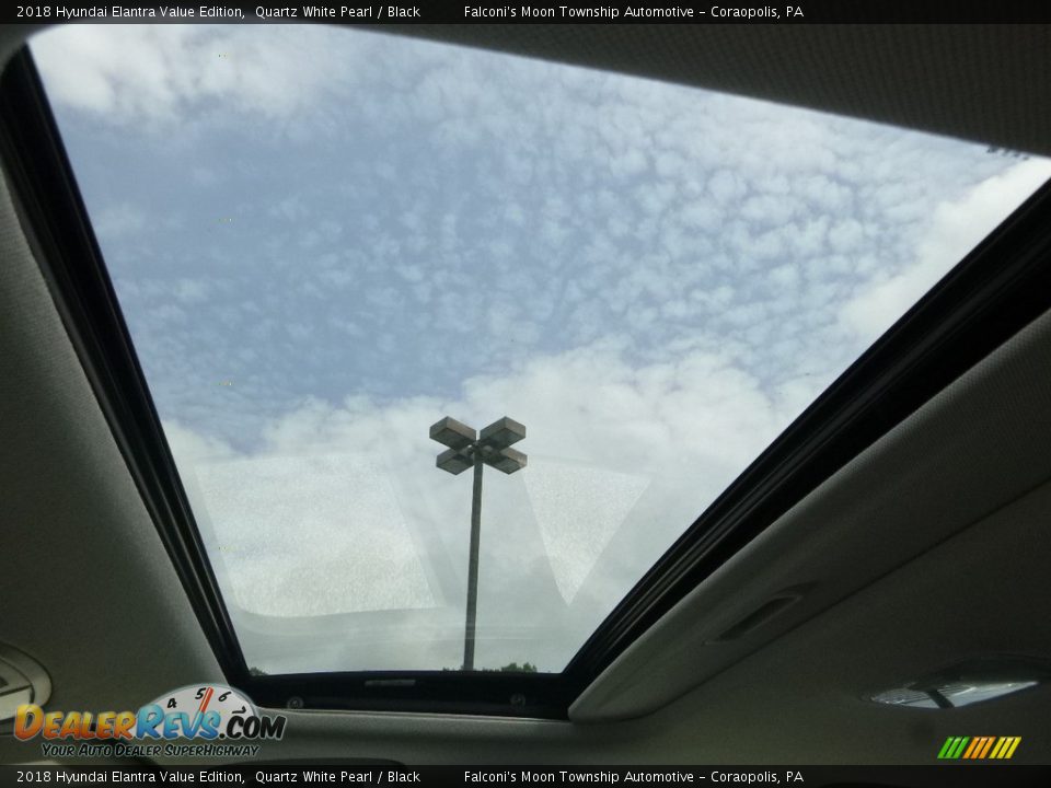 2018 Hyundai Elantra Value Edition Quartz White Pearl / Black Photo #15