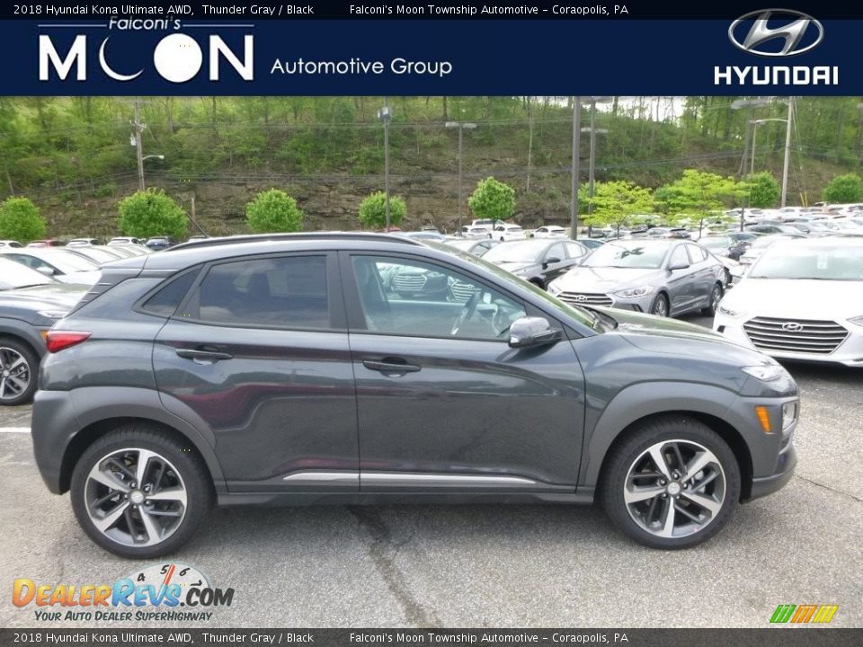 2018 Hyundai Kona Ultimate AWD Thunder Gray / Black Photo #1