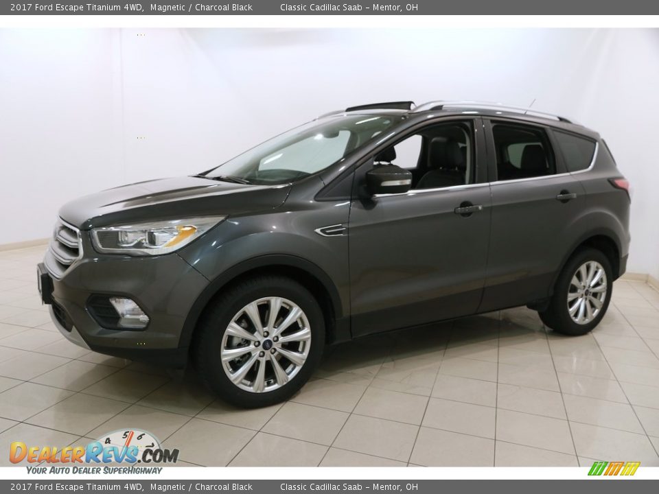 2017 Ford Escape Titanium 4WD Magnetic / Charcoal Black Photo #3