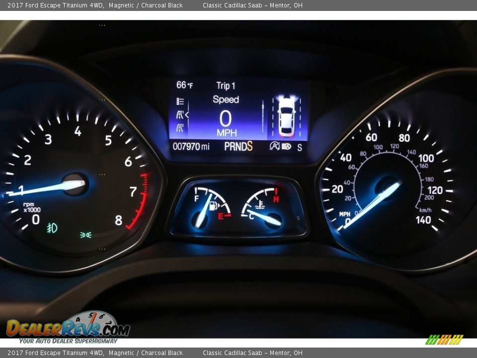 2017 Ford Escape Titanium 4WD Magnetic / Charcoal Black Photo #7
