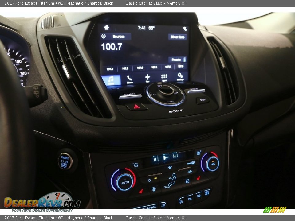 2017 Ford Escape Titanium 4WD Magnetic / Charcoal Black Photo #9