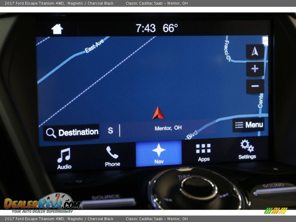 2017 Ford Escape Titanium 4WD Magnetic / Charcoal Black Photo #12