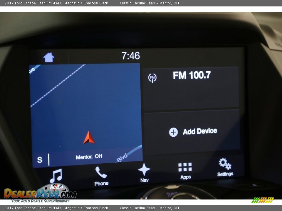 2017 Ford Escape Titanium 4WD Magnetic / Charcoal Black Photo #13