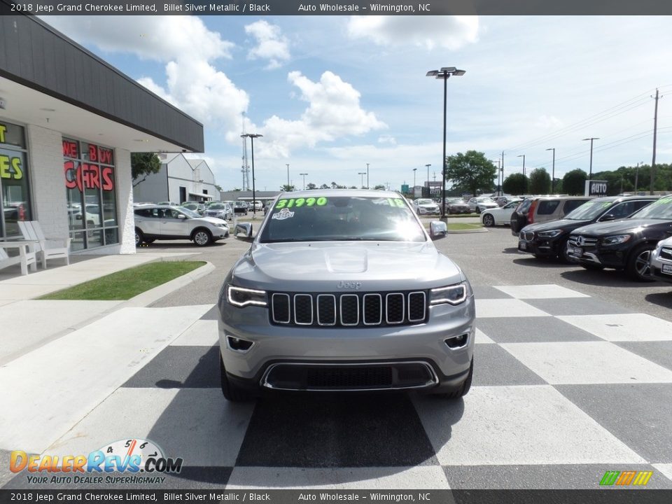 2018 Jeep Grand Cherokee Limited Billet Silver Metallic / Black Photo #2
