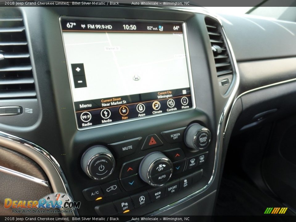 2018 Jeep Grand Cherokee Limited Billet Silver Metallic / Black Photo #17