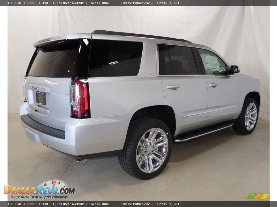 2018 GMC Yukon SLT 4WD Quicksilver Metallic / Cocoa/Dune Photo #2