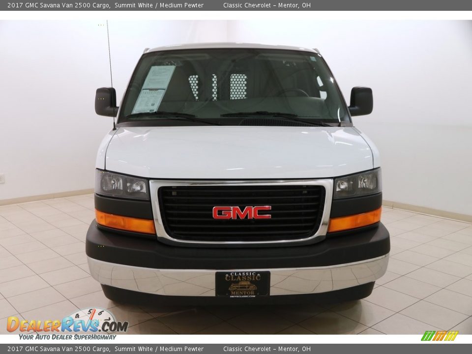 2017 GMC Savana Van 2500 Cargo Summit White / Medium Pewter Photo #2