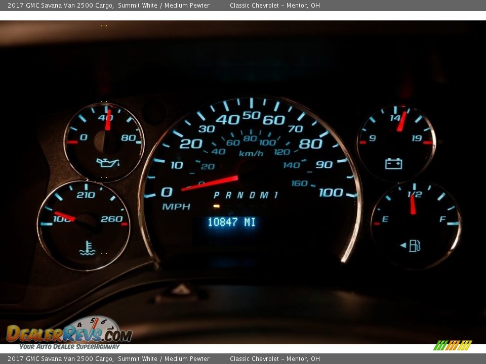 2017 GMC Savana Van 2500 Cargo Summit White / Medium Pewter Photo #6