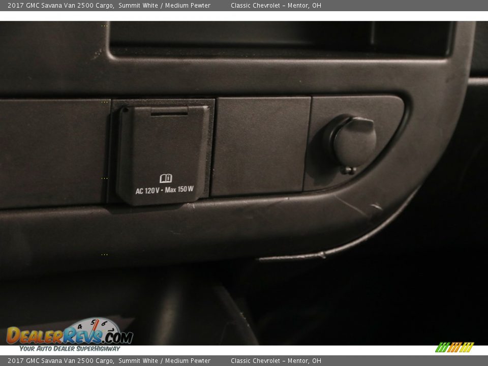 2017 GMC Savana Van 2500 Cargo Summit White / Medium Pewter Photo #8