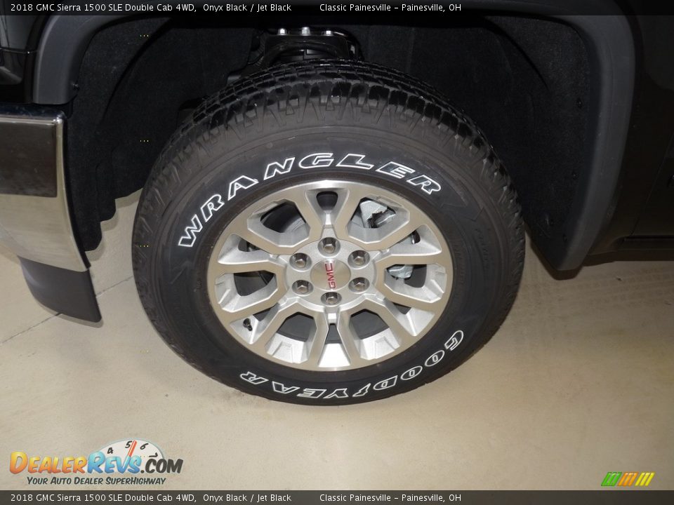 2018 GMC Sierra 1500 SLE Double Cab 4WD Onyx Black / Jet Black Photo #5