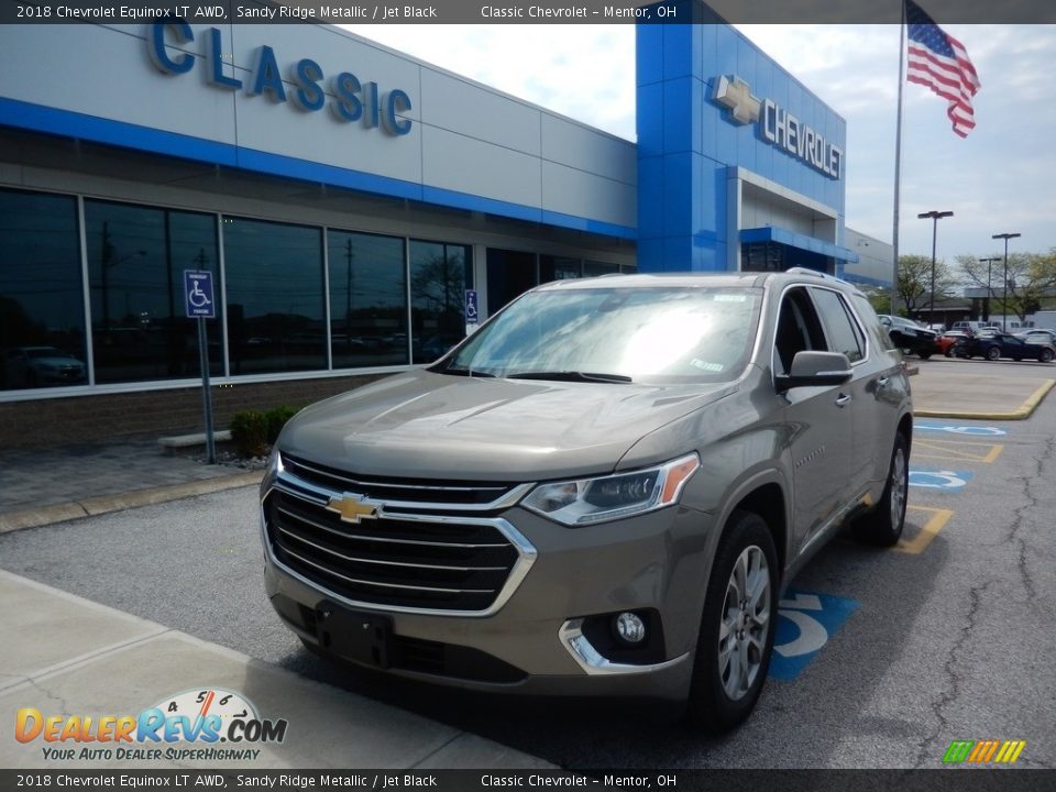 2018 Chevrolet Equinox LT AWD Sandy Ridge Metallic / Jet Black Photo #1
