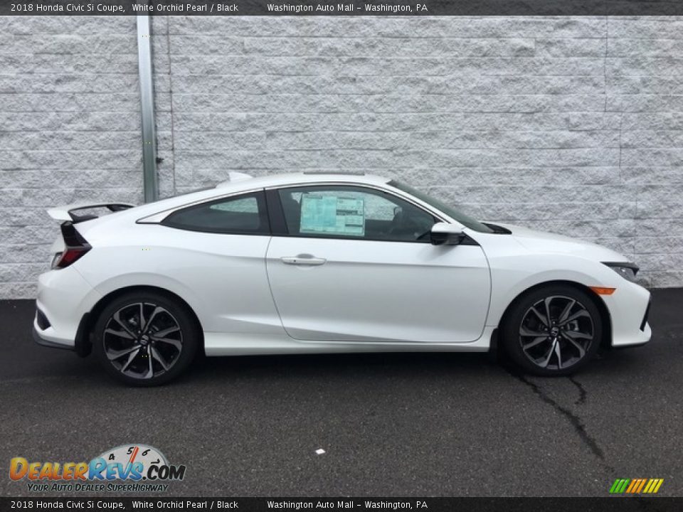 2018 Honda Civic Si Coupe White Orchid Pearl / Black Photo #3