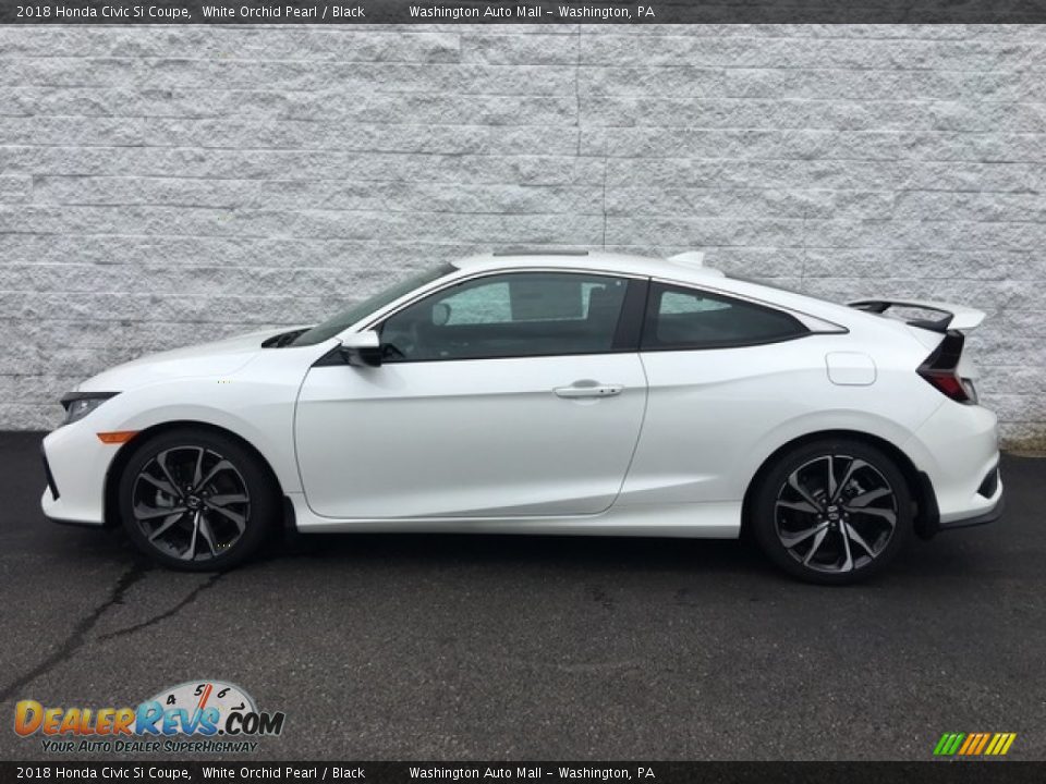 2018 Honda Civic Si Coupe White Orchid Pearl / Black Photo #8