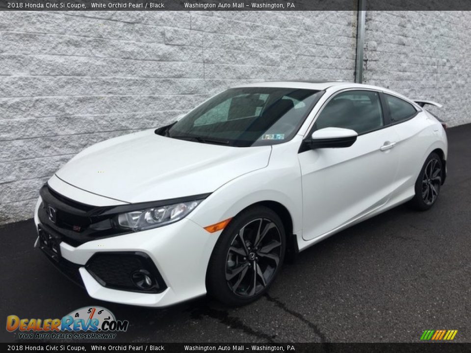 2018 Honda Civic Si Coupe White Orchid Pearl / Black Photo #9
