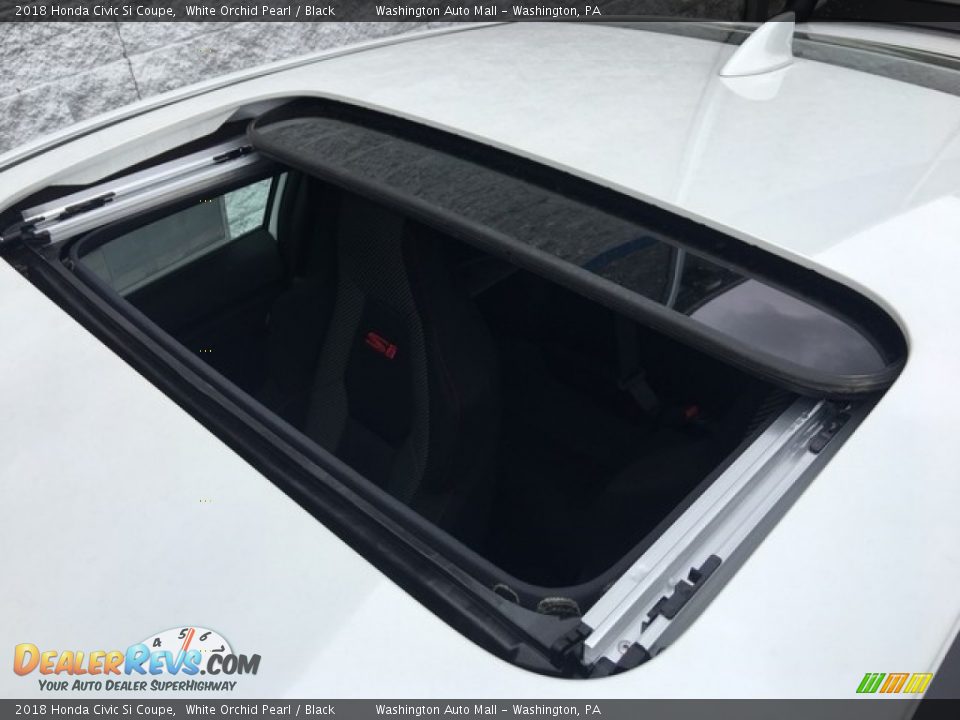 2018 Honda Civic Si Coupe White Orchid Pearl / Black Photo #10