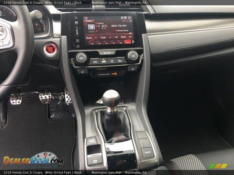 2018 Honda Civic Si Coupe White Orchid Pearl / Black Photo #16