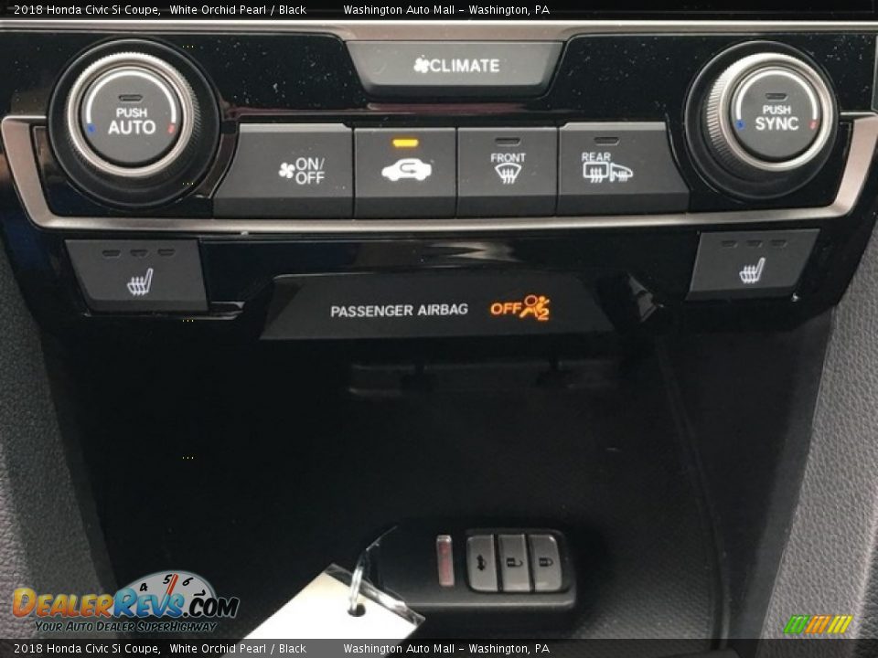 2018 Honda Civic Si Coupe White Orchid Pearl / Black Photo #21