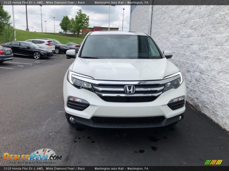 2018 Honda Pilot EX-L AWD White Diamond Pearl / Black Photo #2