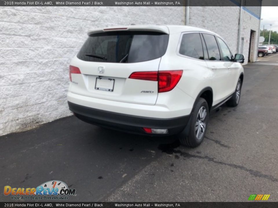 2018 Honda Pilot EX-L AWD White Diamond Pearl / Black Photo #4