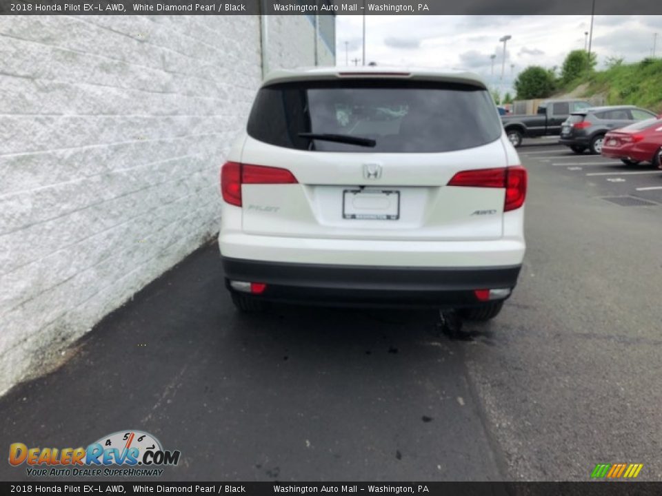 2018 Honda Pilot EX-L AWD White Diamond Pearl / Black Photo #5