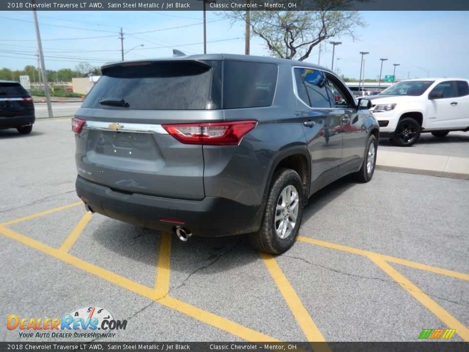 2018 Chevrolet Traverse LT AWD Satin Steel Metallic / Jet Black Photo #4