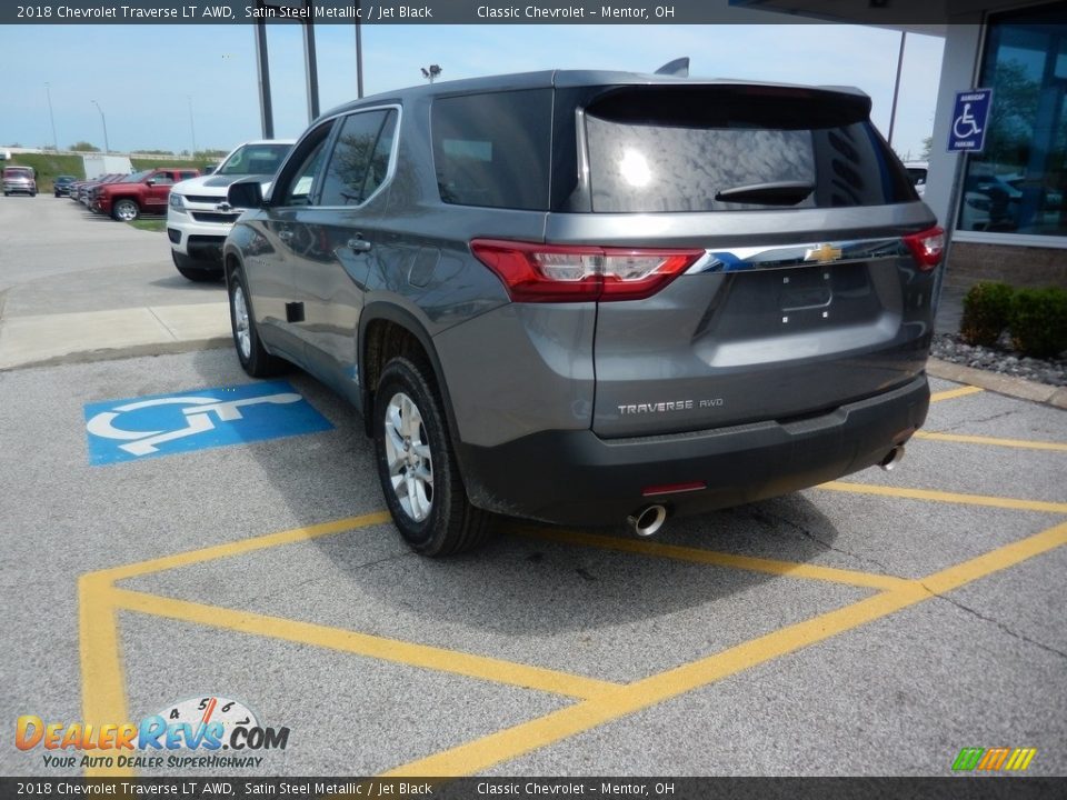 2018 Chevrolet Traverse LT AWD Satin Steel Metallic / Jet Black Photo #5