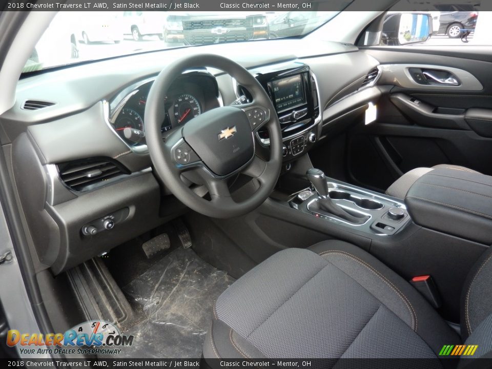 2018 Chevrolet Traverse LT AWD Satin Steel Metallic / Jet Black Photo #6